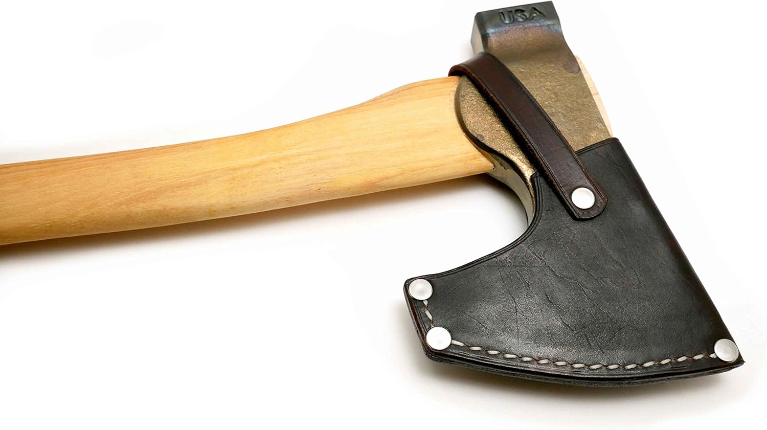 Review Outdoor Gear Axe Sheath/Mask/Cover for The Council Tool 2# Wood-Craft Camp Carver, 16″ Curved Handle