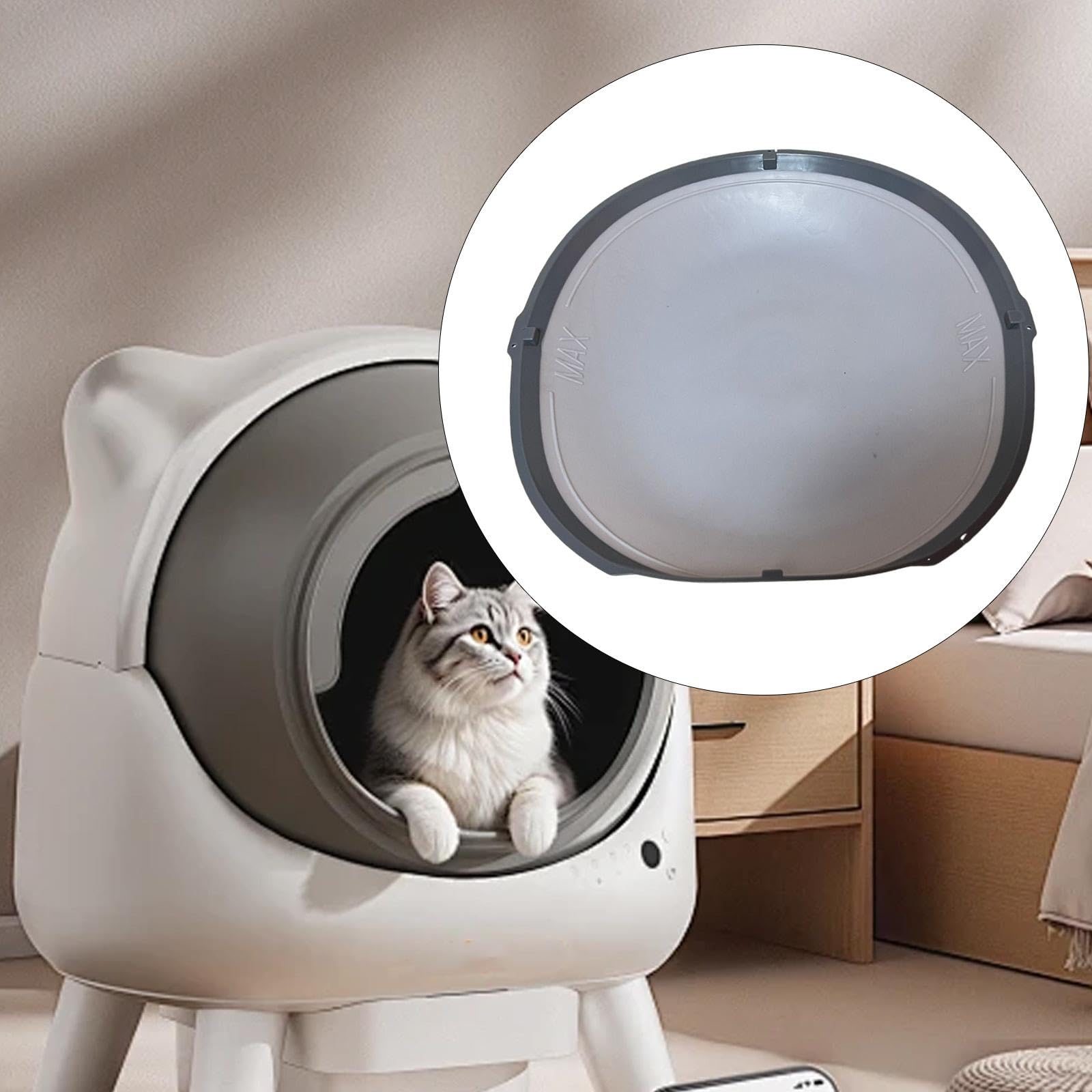 Sharplace Lettiera per Gatti Autopulente, Accessori per Toilette in Silicone per Gatti, Facile da Installare, Accessori per Animali Domestici, Pezzi di Ricambio