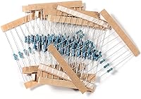 Vista 5 de Kit de 480 piezas de componentes electrónicos de 37 valores con módulo de fuente de alimentación, cable de puente, tabla de pan de 830 puntos