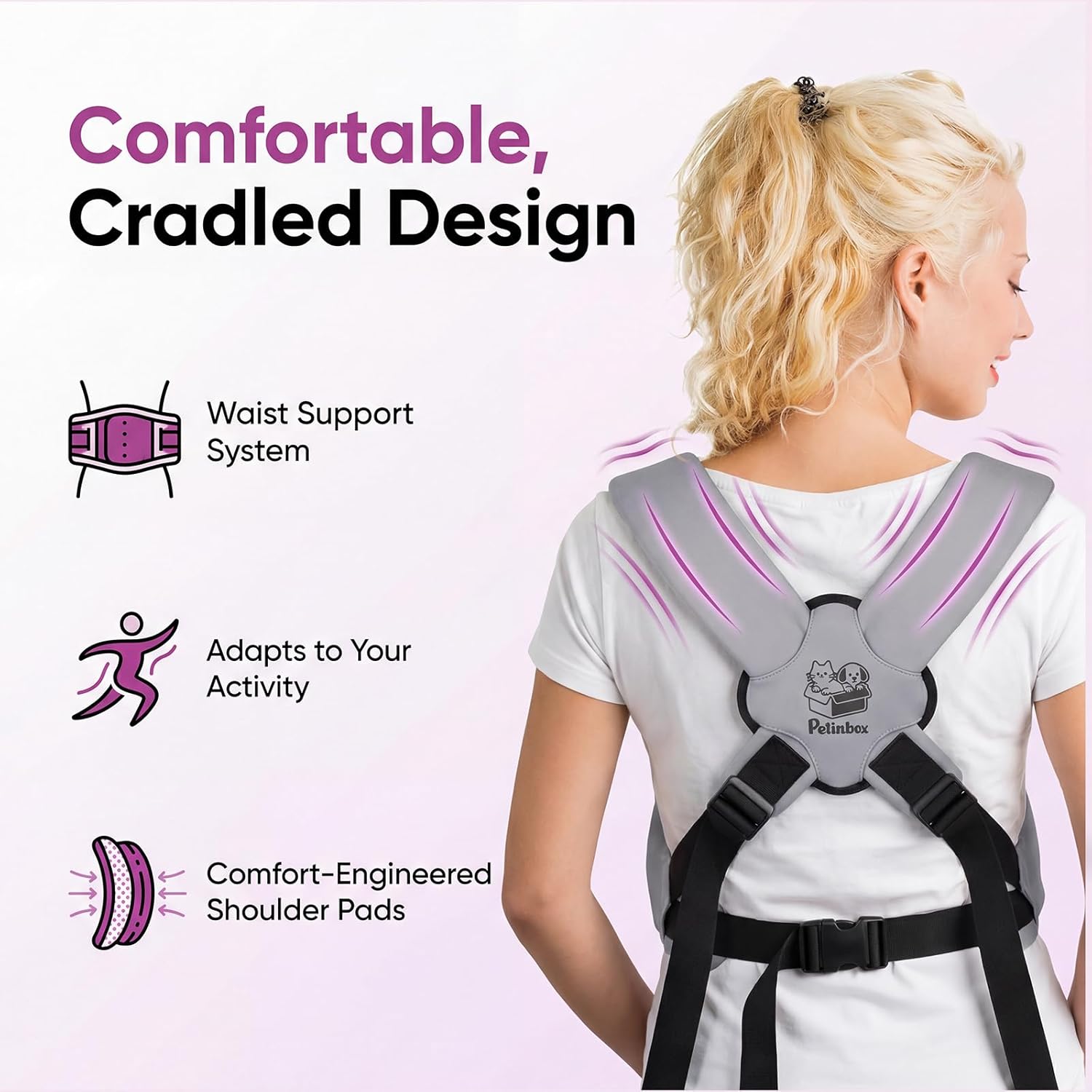 Dog Carrier Sling for Small Dogs 7–15 lbs, Hands-Free Front-Facing Pet Sling with Safety Leash, Support Mat & Adjustable Strap, Breathable Mesh, Machine Washable for Walking, Hiking, Travel