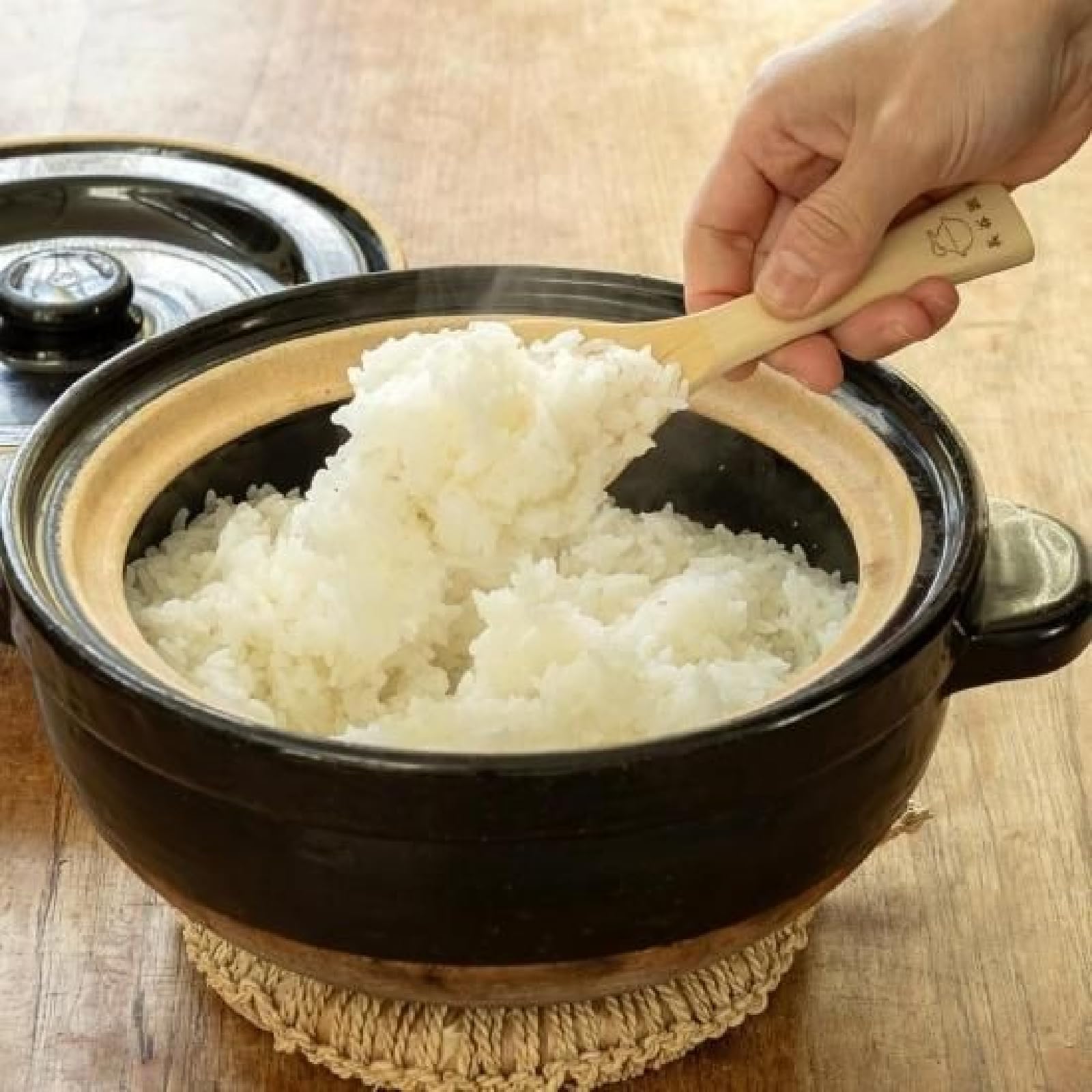 Amazon | 土鍋 三合炊き 直径約24×高さ16cm 伊賀焼 ご飯 炊飯 ごはん