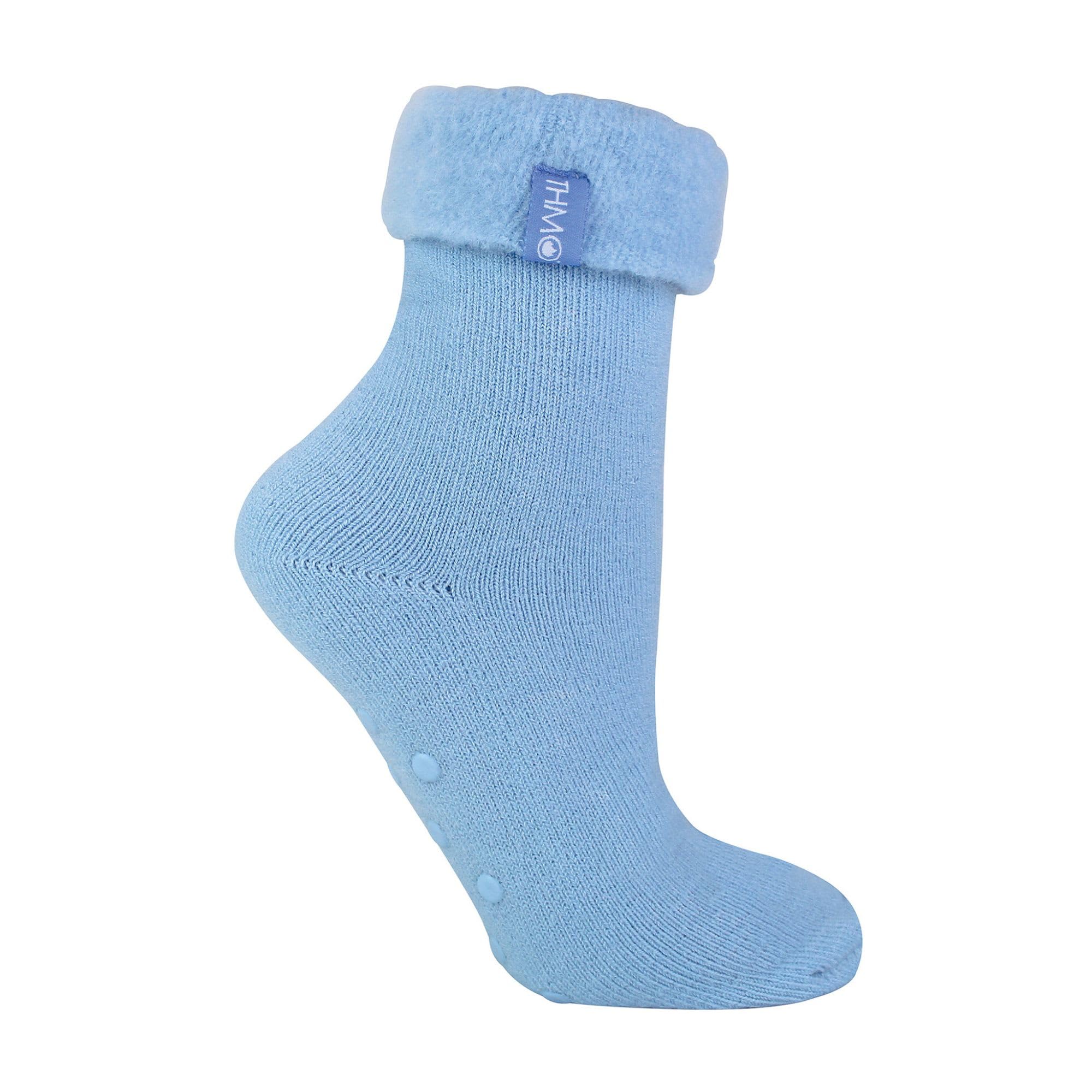 THMO Ladies Bed Socks with Grips Thick Winter Warm Cosy Slipper Socks for Women