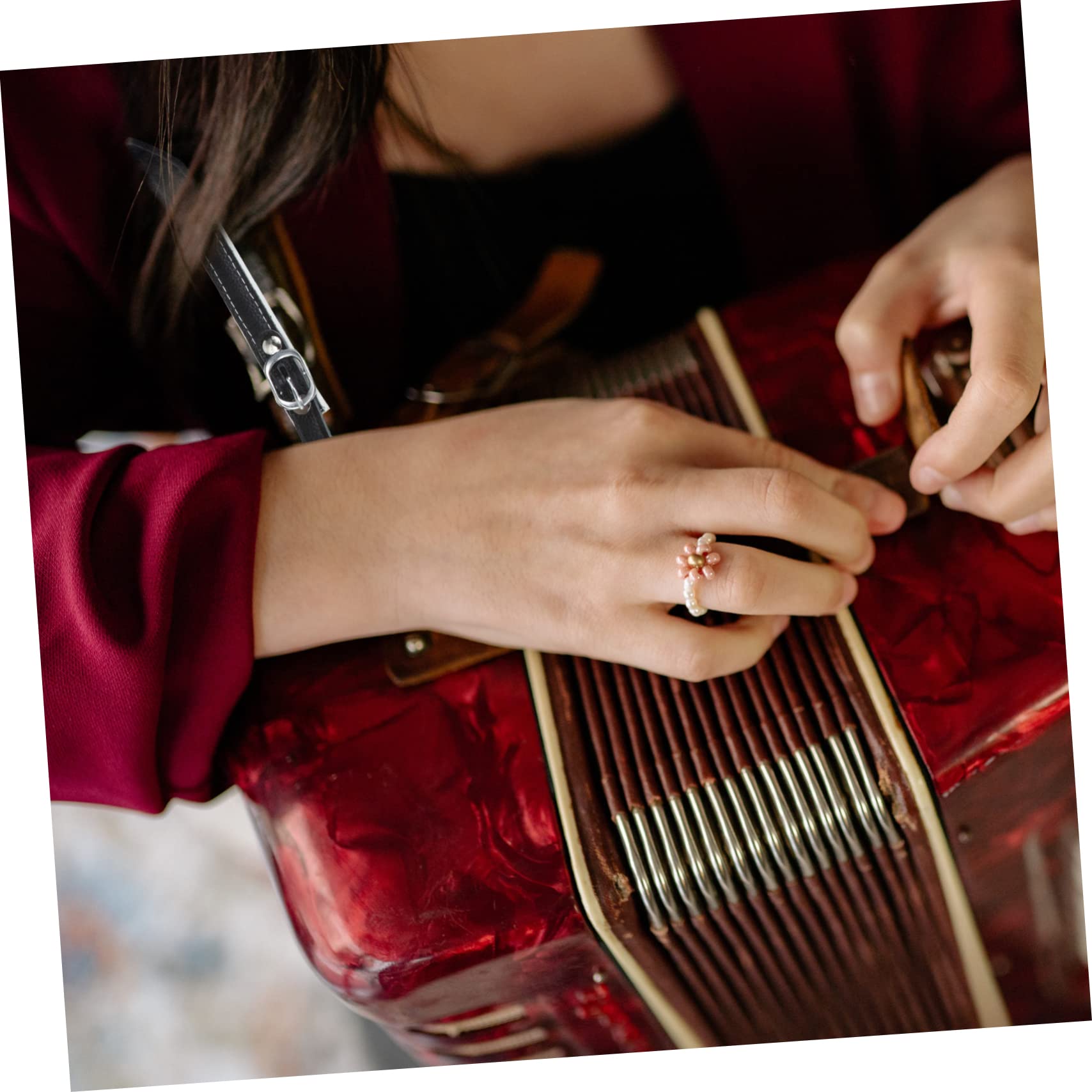 Totority Accordion Strap Boys and Girls Accordion Shoulder Straps Pu Replacement Belt