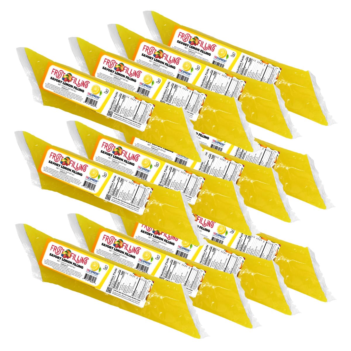 50Express® 12 Count Fruit Filling Sleeve (12 Count/2lb Sleeves) (Savory Lemon)