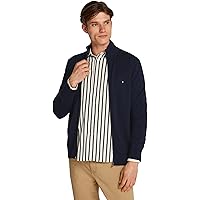 Tommy Hilfiger Uomo Pullover con Cerniera Essential Cotton Zip Thru Collo alla Coreana