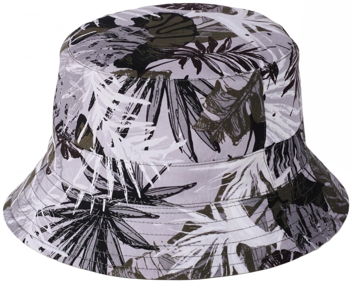 Failsworth Reversible Cotton Bucket Sun Hat - Olive, Large-XL