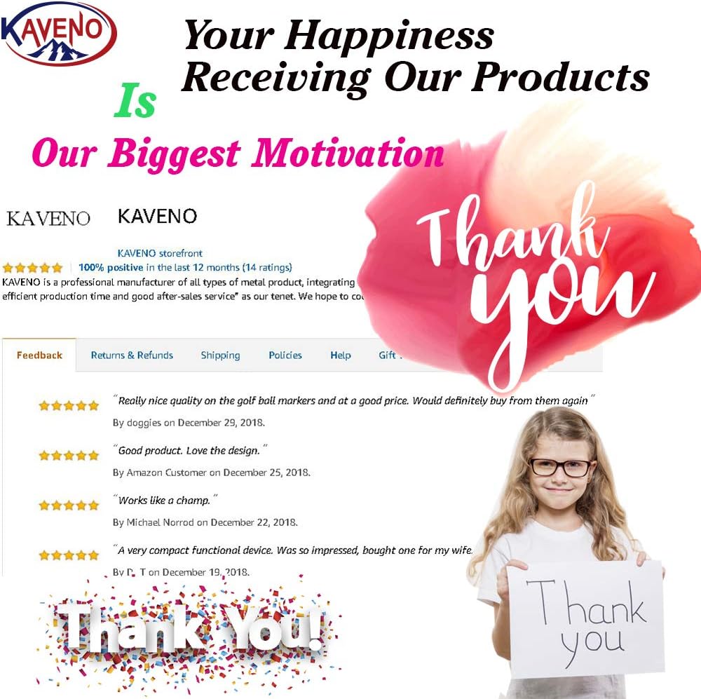 kaveno Golf Ball Marker Series, Assorted Design, Pack of 5/10/20 (Tree of Life - 10PCS) : Sports & Outdoors