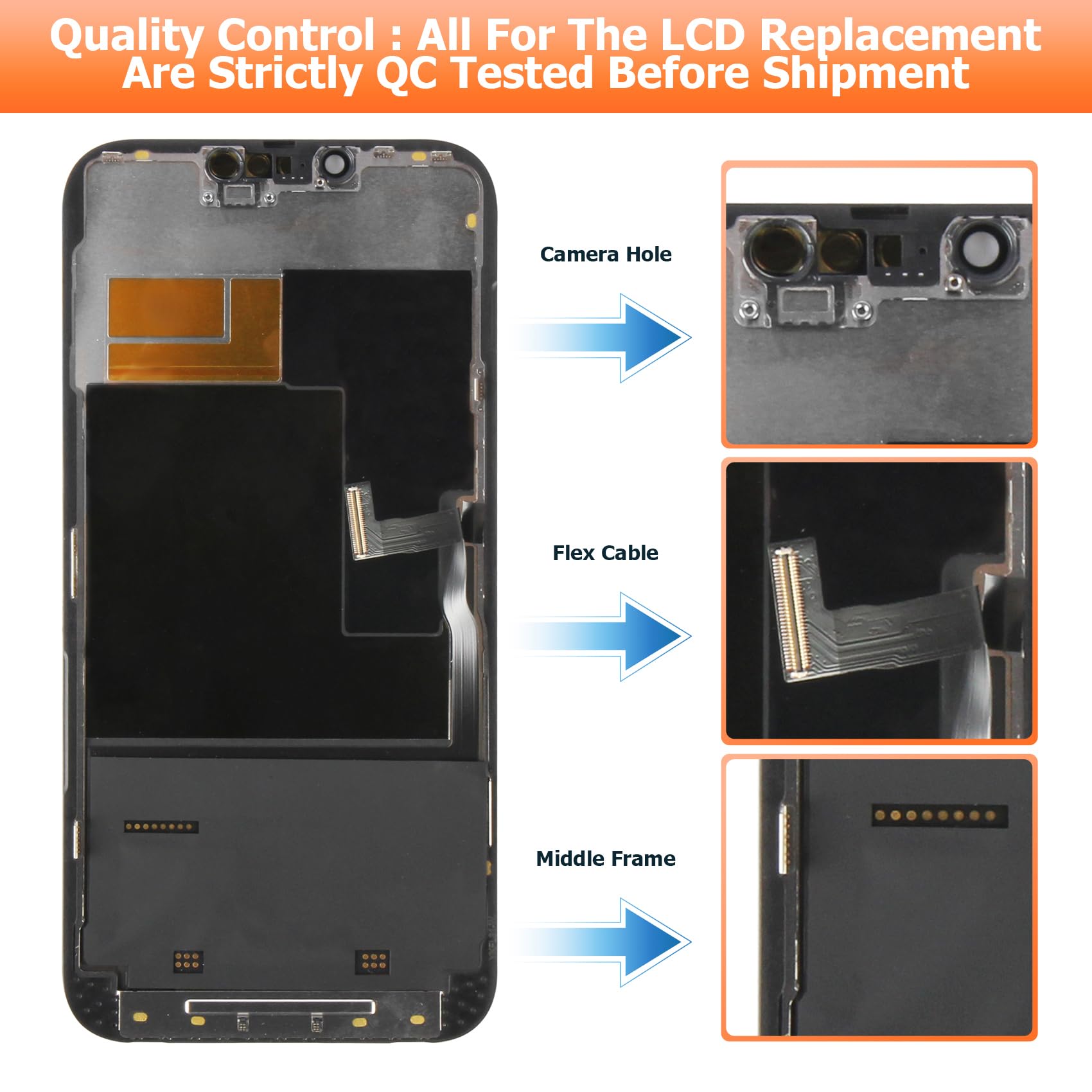 コンピュータ・IT iPhone13promax Amazon.com: INCELL para iPhone 13 Pro Max reemplazo de pantalla