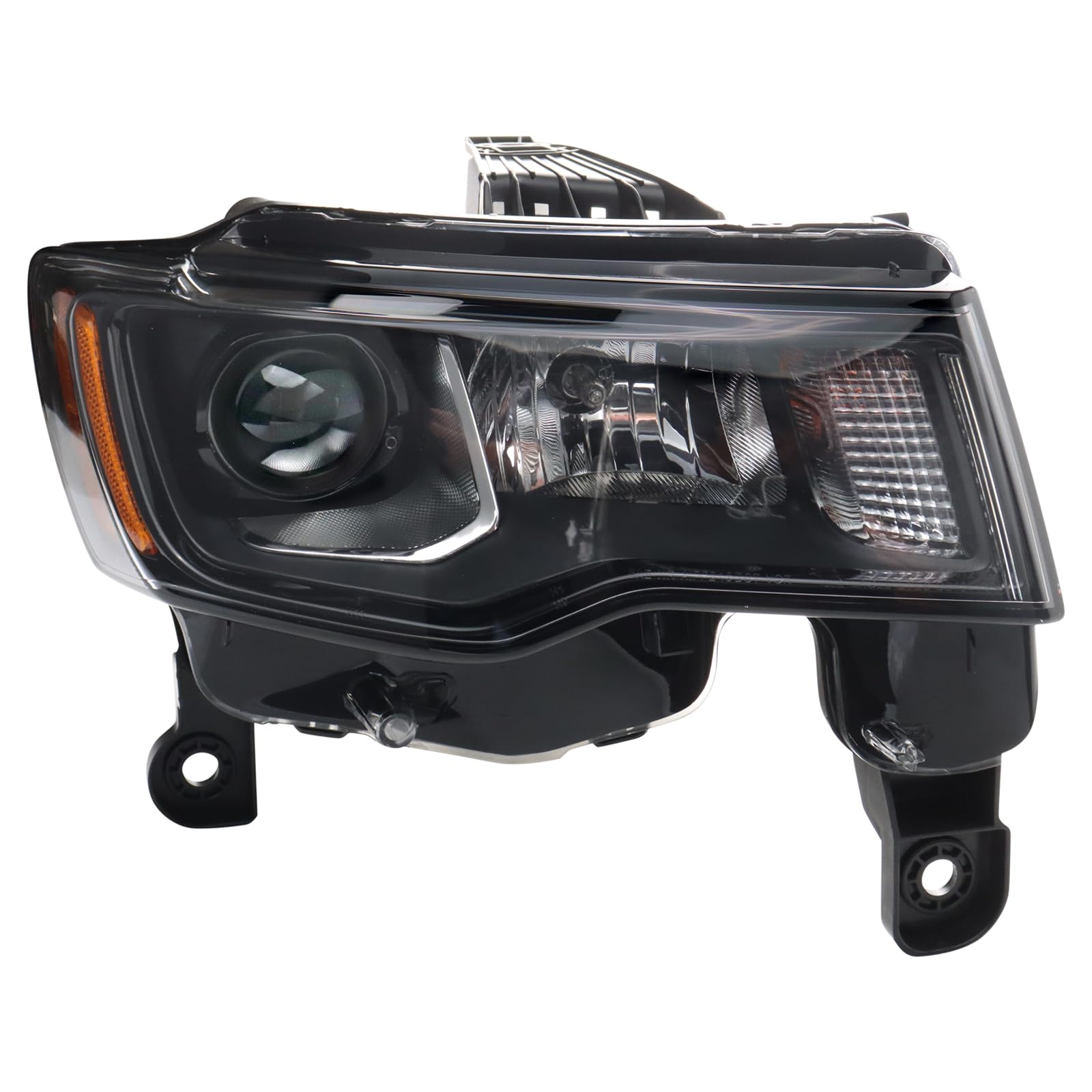TRQ Passenger Side Headlight Assembly Compatible with 2017-2022 Jeep Grand Cherokee 2022 Grand Cherokee WK CH2503309