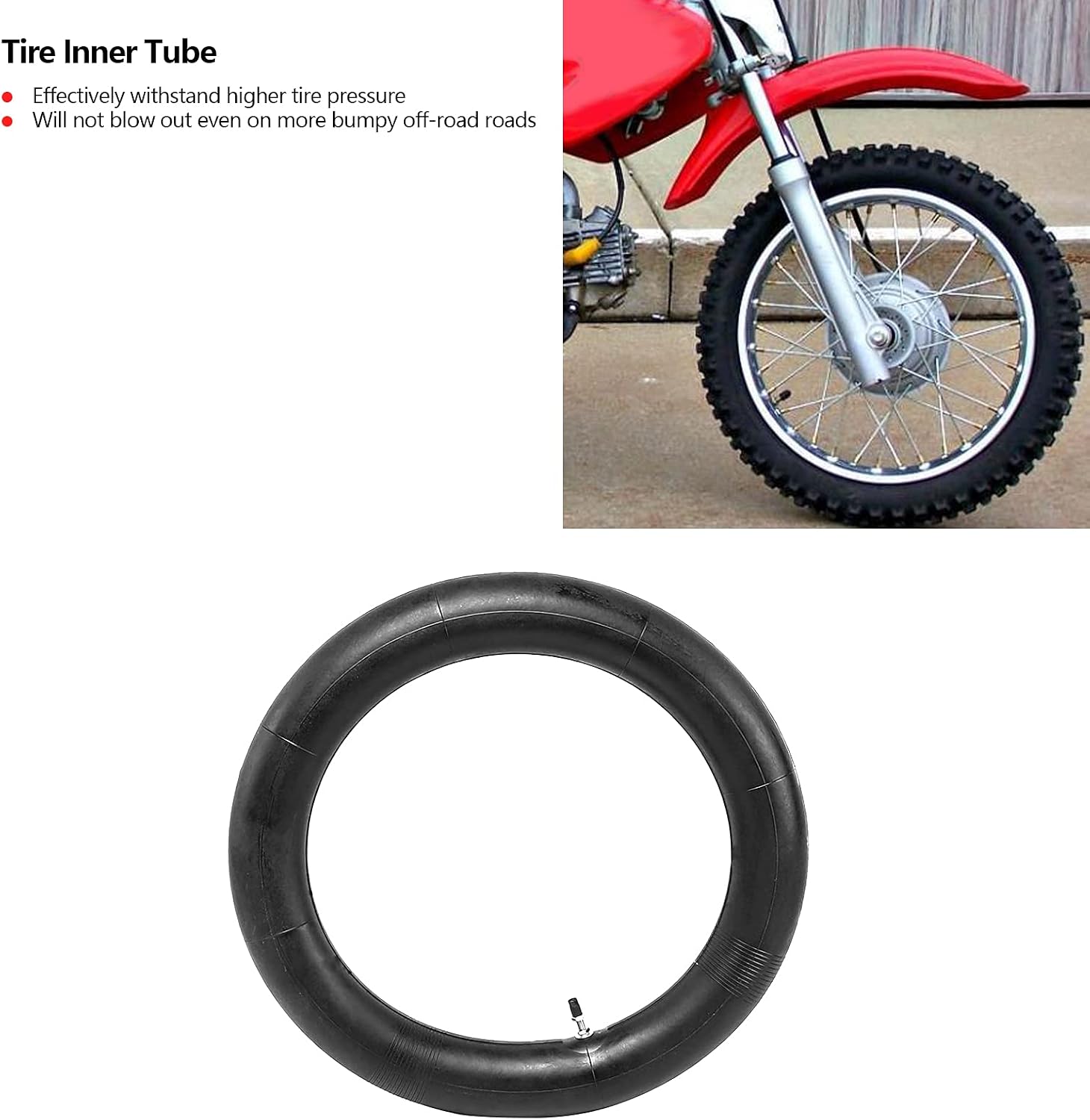Zunate 3.00-10 Внутренняя камера | Мотоциклетная камера 80/100-10 для XR, CRF 70, 50, XR50, SDG, SSR