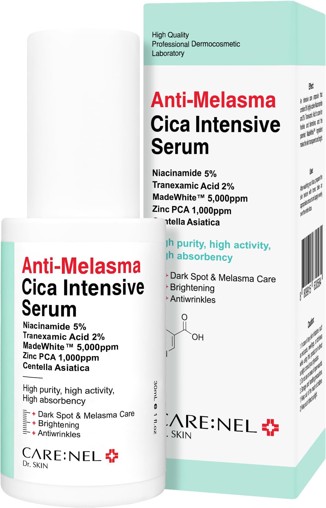 Melasma treatment for Face Cica Intensive Serum 1.01fl.oz/30ml