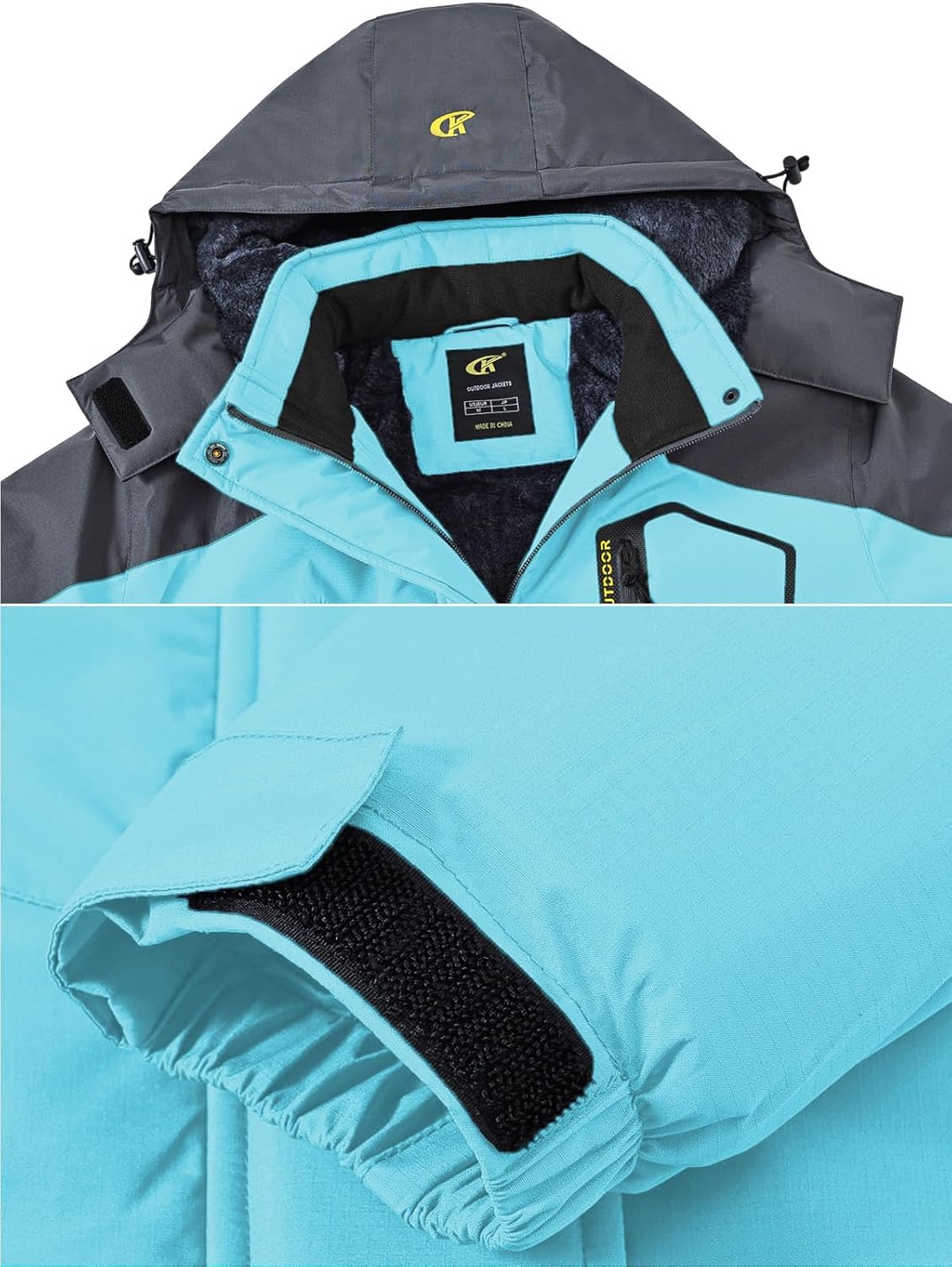 Pdbokew Women's Skiing Snowboarding Jackets Fleece Hood Mountain Snow Coat - Image 4