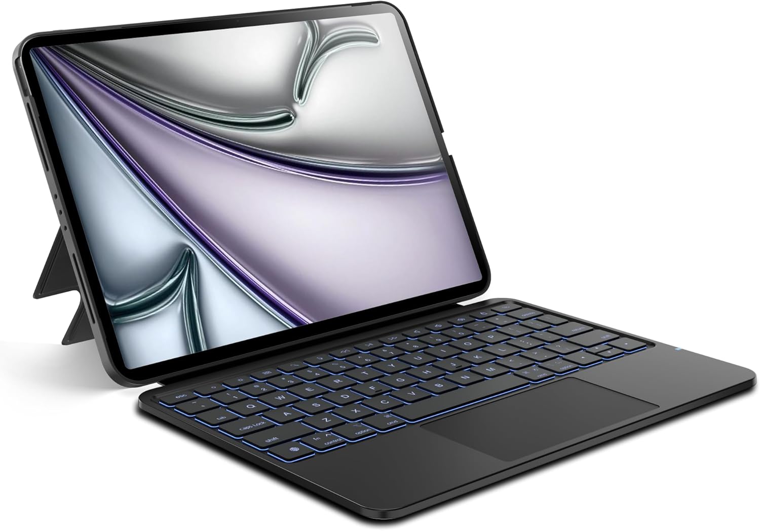 edaiser Detachable Keyboard Case for Apple iPad Pro 11 inch (M4) 2024 & (M5) 2025: Magnetic Wireless Keyboard with Trackpad, Backlit, Black