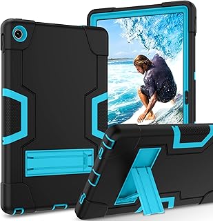 GUAGUA Case for Lenovo Tab M10 Plus 10.6"(3rd Gen) 2022 Kickstand Heavy Duty Cover 3 in 1 Rugged Shockproof Protective Anti-Scratch Tablet Case Blue