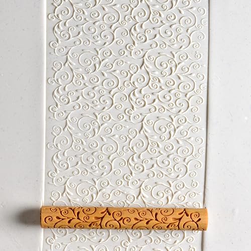 Miniatura 9 de MKM Pottery Tools Rodillos de ramita de madera para arcilla (Tw-33 Winter Woods)