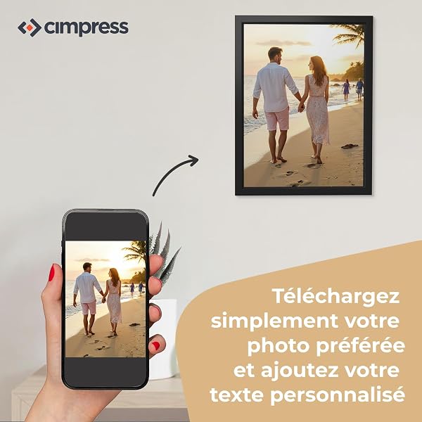 Cimpress Tableau sur Toile Personnalisé avec Photo ou Logo, 30 × 40 cm, Décoration Murale pour la Maison, le Bureau ou le Studio, Wall Art Moderne, Idée Unique pour la Famille et les Amis - 2