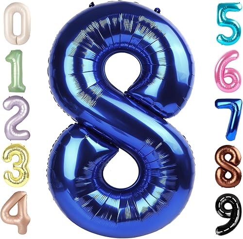 Vista 139 de Globos del números 0 de 40 pulgadas para formar los números 10, 20, 30, 40, 50, 60, 70, 80, 90, 100, para decoración de cumpleaños, bodas, eventos