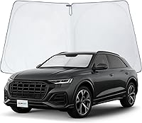 Vista 22 de CLIM ART Parasol para parabrisas para Toyota RAV4 2019-2025, parasol plegable de ajuste personalizado, protector solar del vehículo, cubierta