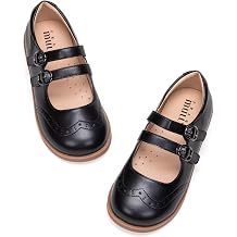 Frank Mully Girls Flats Mary Jane Shoes Round Toe Dress Shoes School Oxford Flats for Toddler/Little Kid