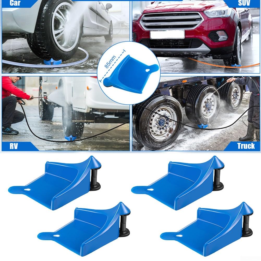 Guide De Tuyau Pour Lavage Auto - Évite Les Bourrages Et Facilite Le Nettoyage | 4 Pièces Noir/Orange