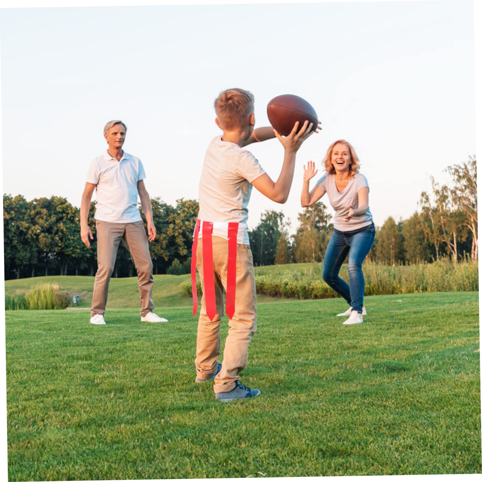 Supvox Fußballgürtel Erobere Die Flagge Flag-football-gürtel Rugby-gürtel Fußball-trainingsgürtel Flag-football-ausrüstung Verstellbare Fußballgurte Flaggen Fahnenmasten Polyester