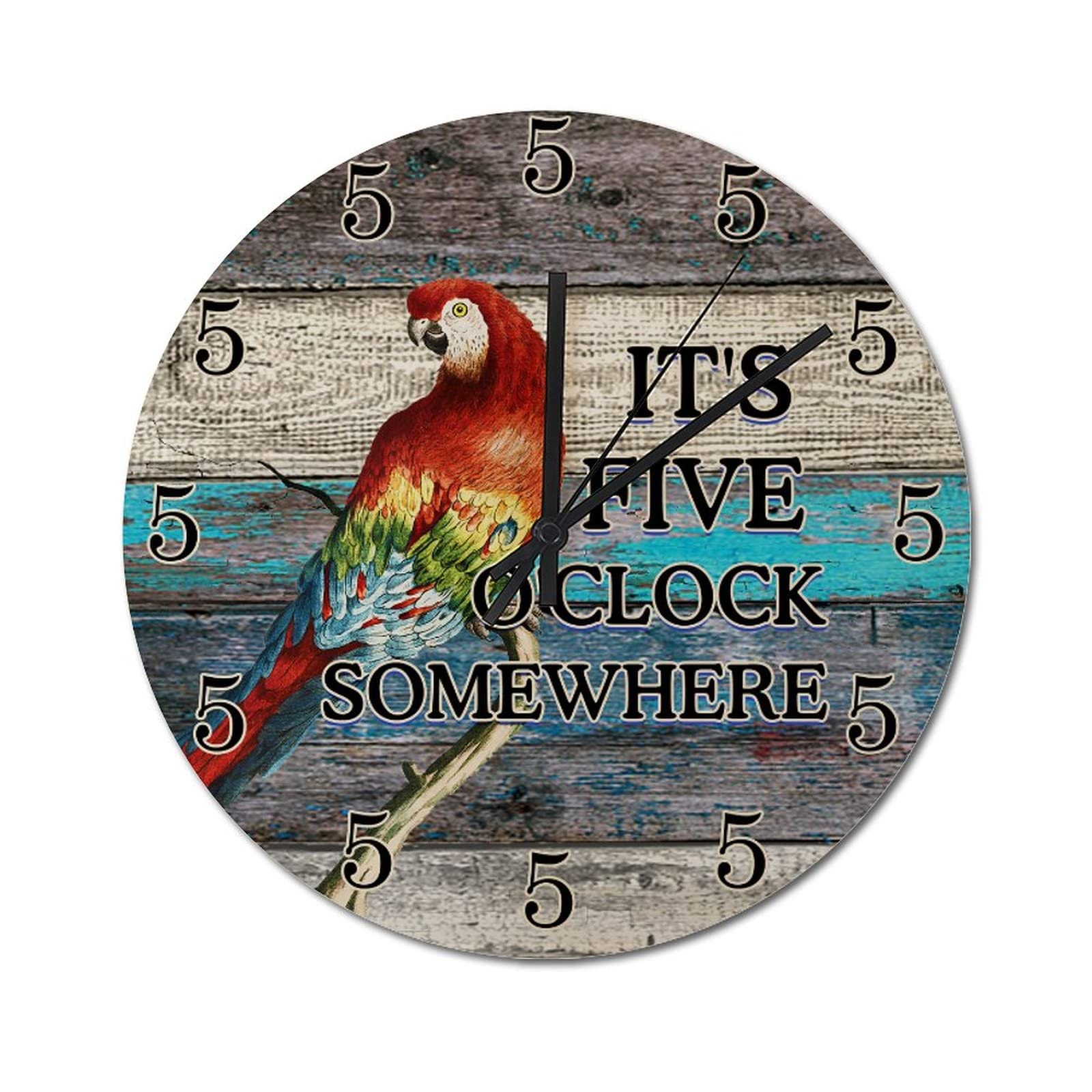 Horloge murale vintage pour cuisine et salon ambiance pub rustique