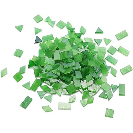 DIY Glass Mosaic Art Tiles for Stepping Stone Cement Mix