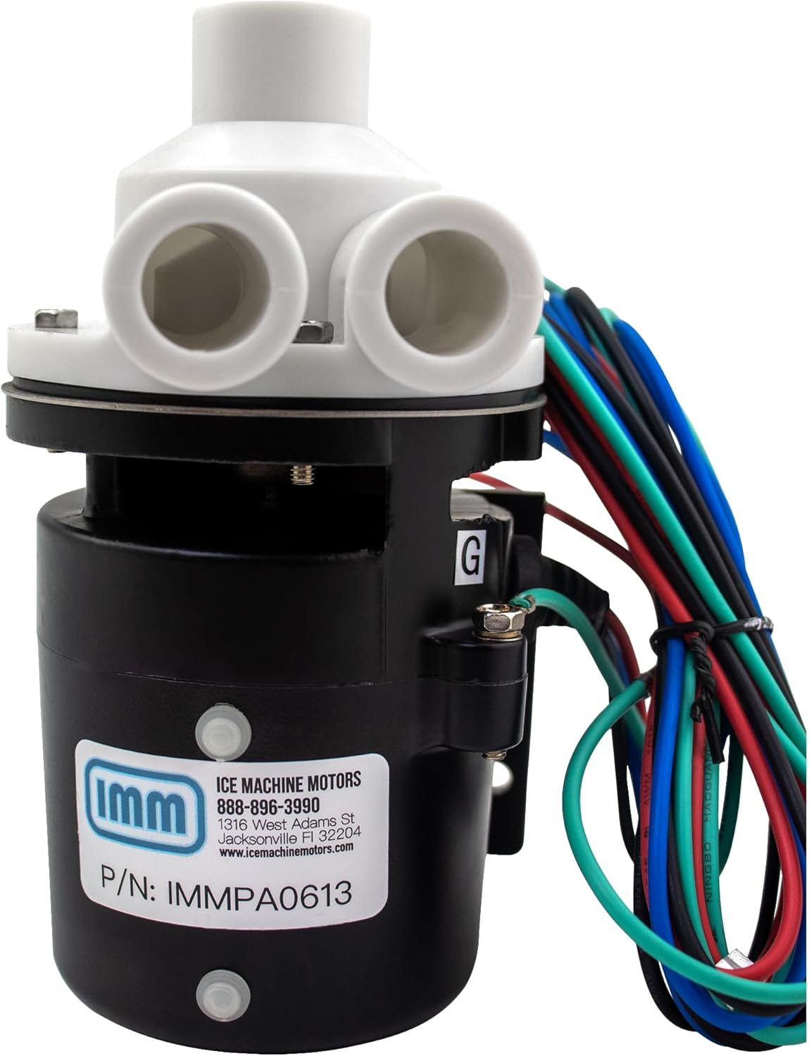 IMM Water Pump Motor Assembly Replacement for Hoshizaki PA0613 Includes Capacitor