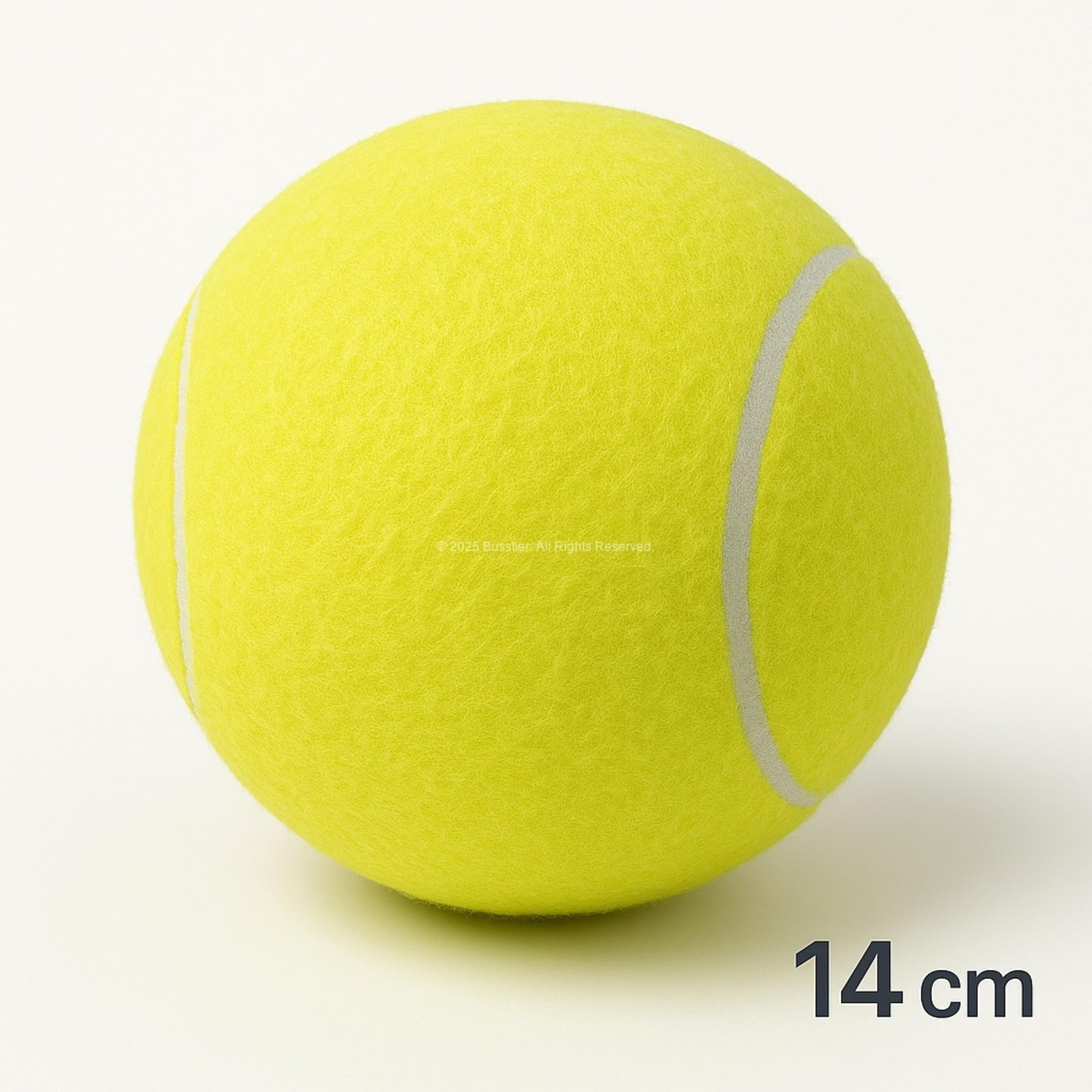 Busstier Dev Tenis Topu 14 cm Köpek Oyuncağı, Büyük Irklar İçin, Dayanıklı, Eğitim Amaçlı, Parlak Renkli, Diş Dostu Malzeme, Dış Mekan Kullanıma Uygun