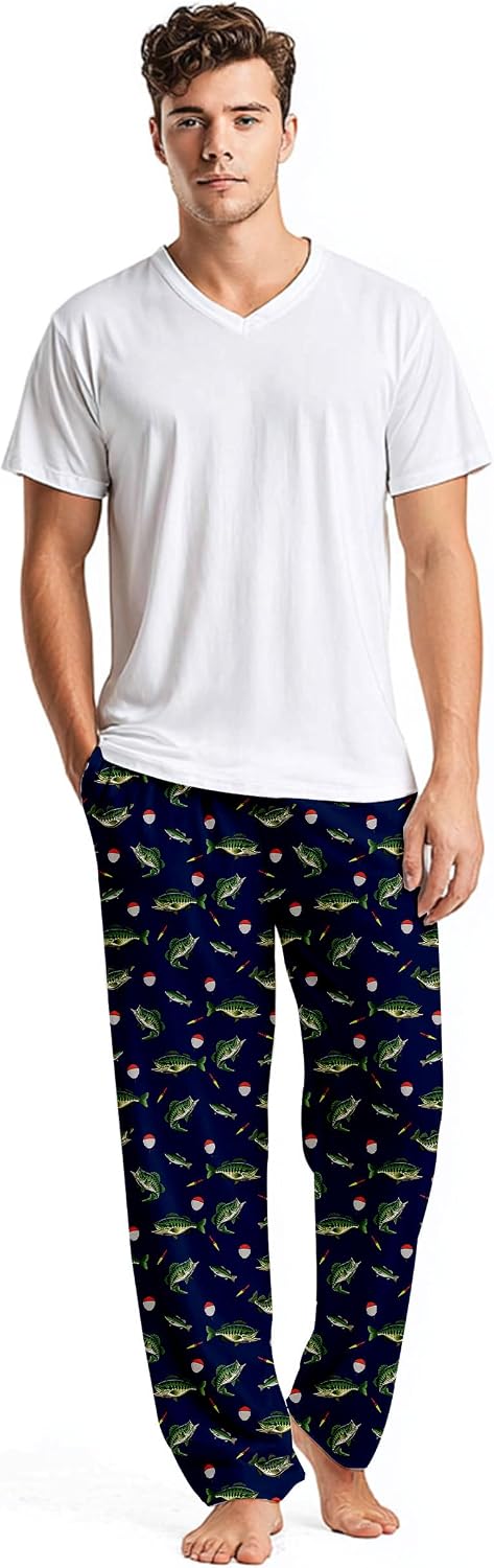 Men's Pajama Pants Funny Pajama Pants For Men Soft Sleepwear Bottom Sleep Pants