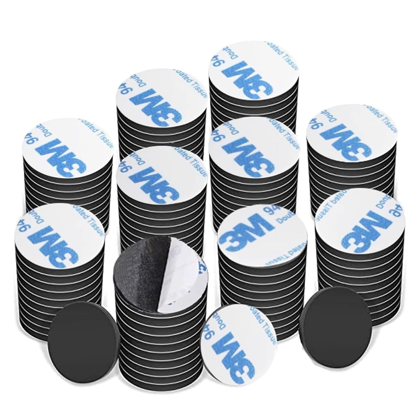 THE WHITE SHOP 120 Pcs Adhesive Magnets, Flexible Round Magnets with Adhesive Backing for Crafts, Small Sticky Magnets, Magnetic Dots with Adhesive Back Are Alternative to Magnetic Tape