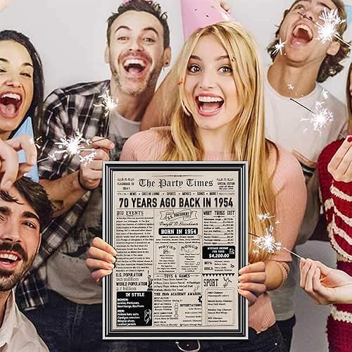 Miniatura 2 de Regalos de cumpleaños número 70 para hombres y mujeres, ideas de tarjetas de aniversario para abuelo y abuela, decoraciones de cumpleaños 70 para