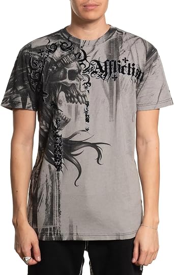 Affliction Mens Core T-Shirt, Short Sleeve, Graphic Print Design T-Shirts