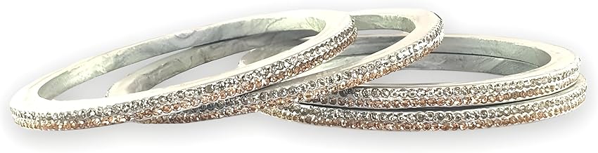 Lac Bangles Set for Women | Traditonal Rajasthani Lakh Chudi | Jaipuri Style Design | Red Maroon Golden Sky Grey Pink Yellow | Set of 4