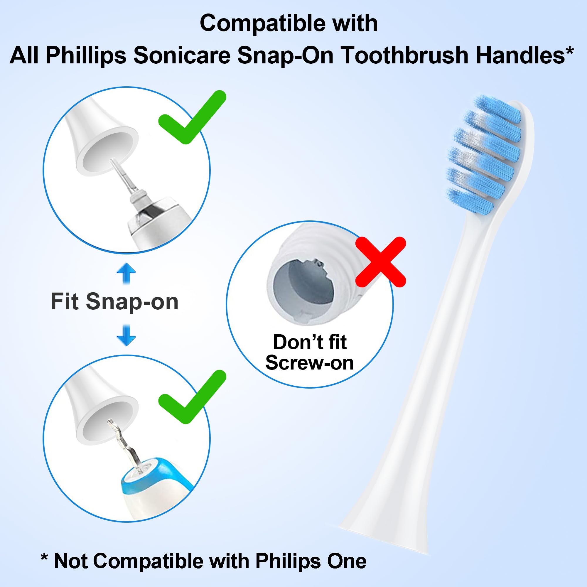 Zahnbürstenköpfe für Philips Sonicare, extra weich