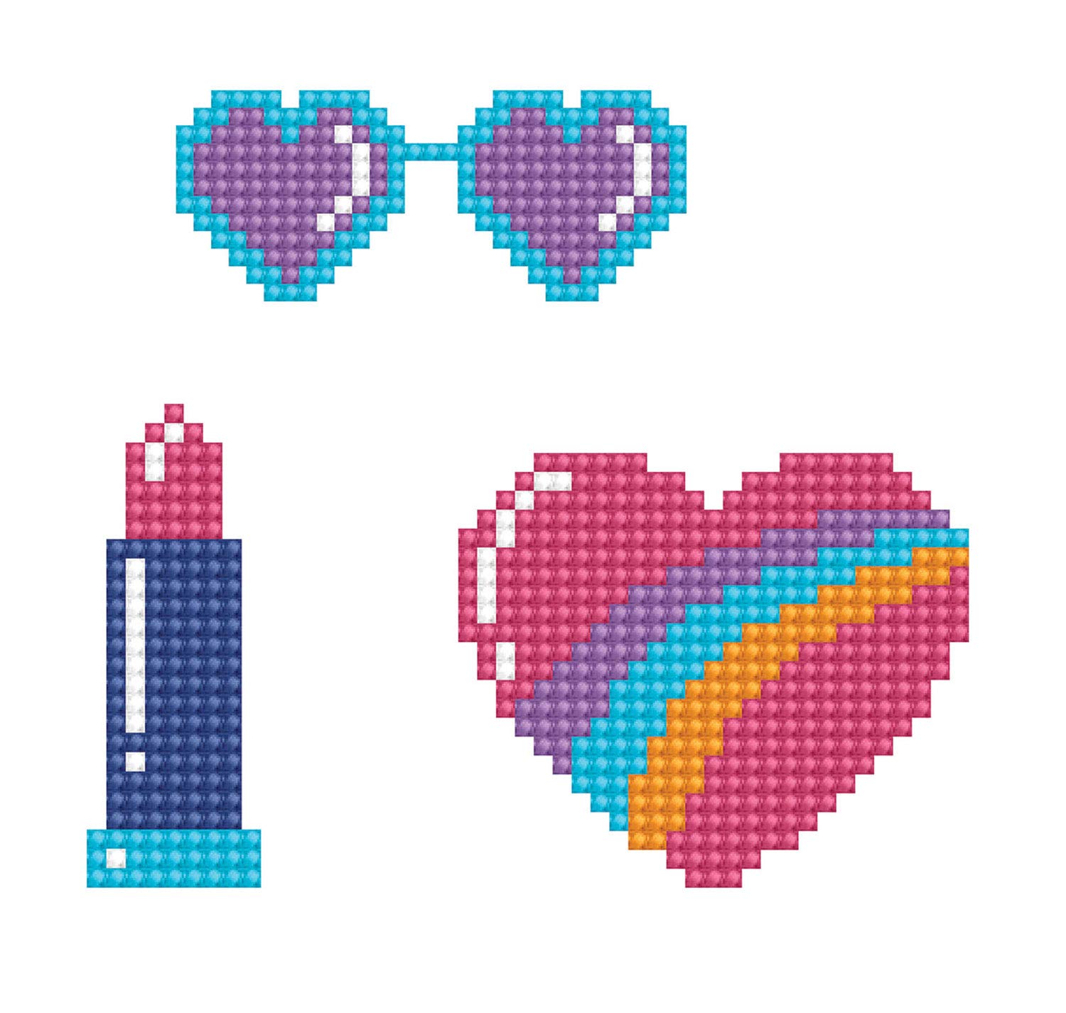 Diamond Dotz DDZDTZ-12.06 Dotzies Stickers Kit Cool 3pc