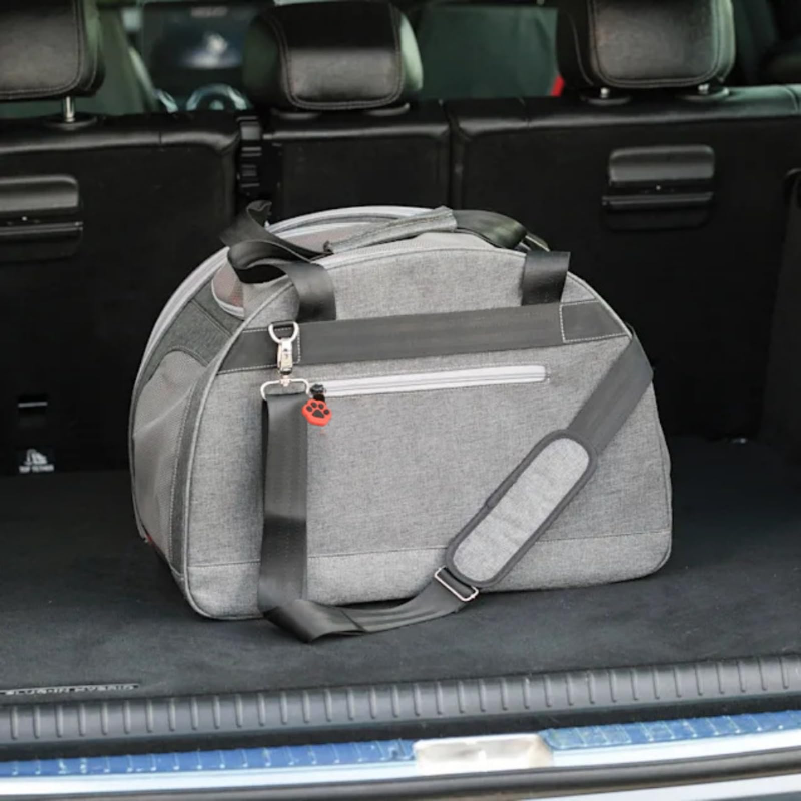 KESOTO Transportín para Mascotas Transportín Bolso Caja Suave Plegable Cama Portátil con Malla Transpirable Entrada Correa Acolchado Adecuado para Viajes Compras y Café Pet Friendly