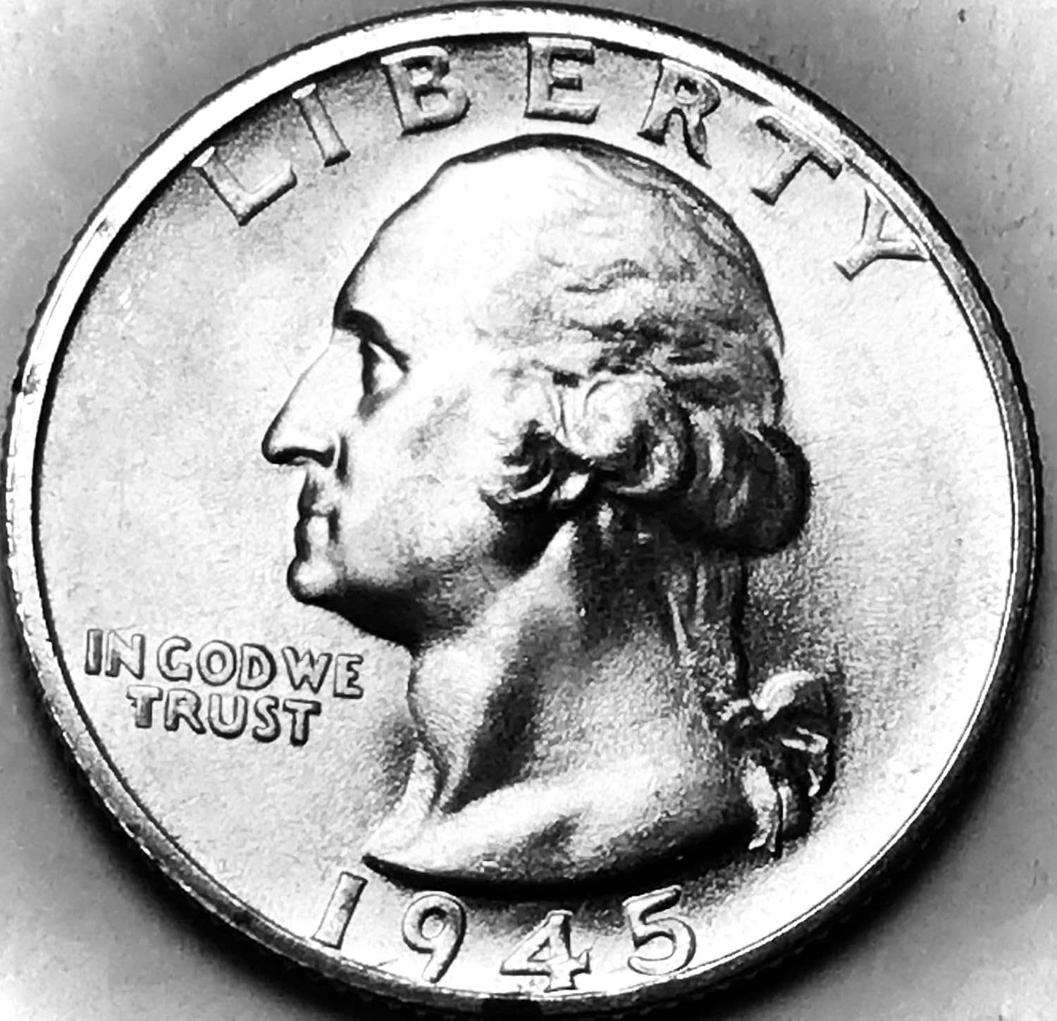 1945 S Washington Silver BU MS Quarter Seller Mint State