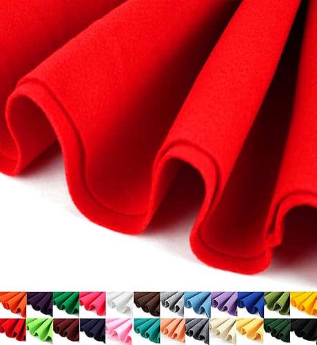 Barcelonetta  Tela de fieltro, 72 pulgadas de ancho, 0.063 in de grosor, acrílico y suave, fieltro por yarda, fieltro para manualidades, proyectos,