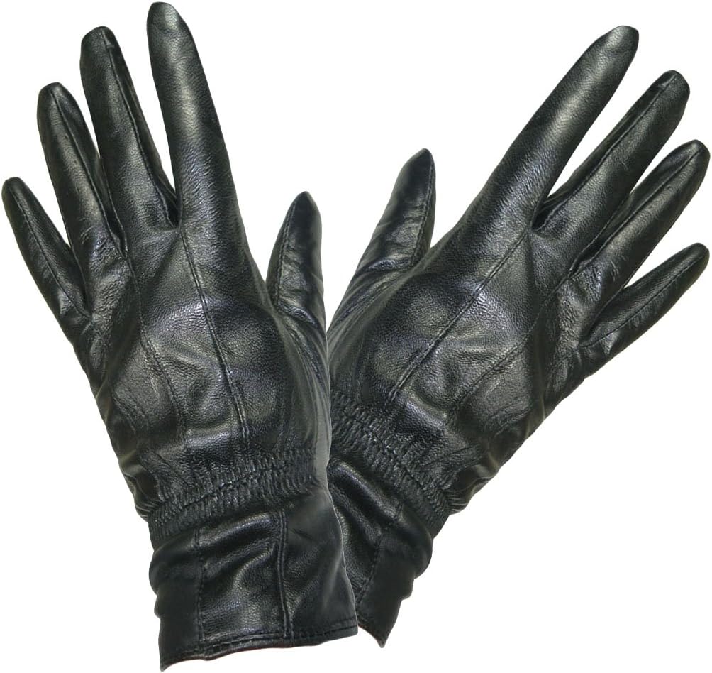 SOFT AND SUPPLE LADIES QUALITY BLACK LEATHER GLOVES