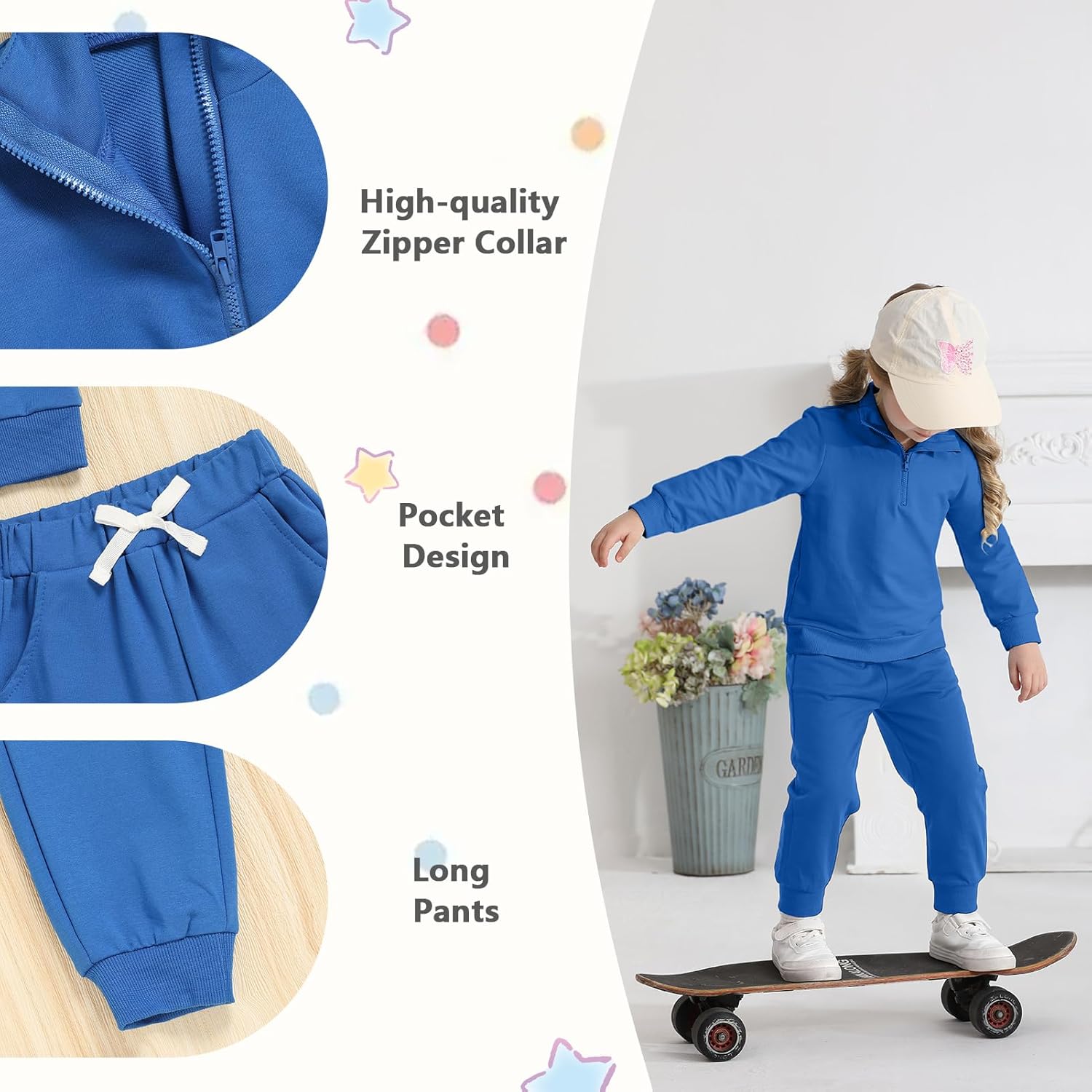 GRNSHTS Toddler Matching Outfits Boy and Girl Fall Clothes Baby Long Sleeve Winter Sweatsuit Sets 2-6Y - Image 4