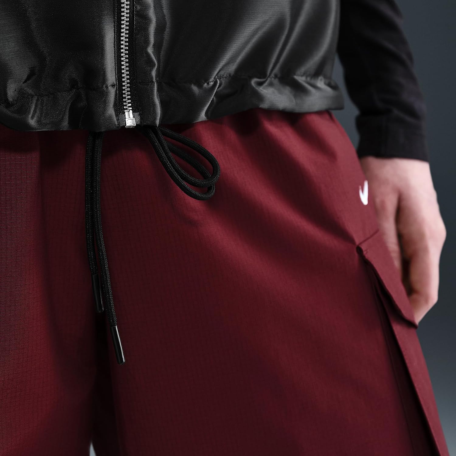 Womens Nike Sportswear Windrunner Shine Vest 'Black/White'