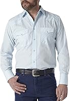 Vista 21 de Wrangler Camisas deportivas de manga larga con botones a presión y dos bolsillos para hombre Marrón (Dark Tan)