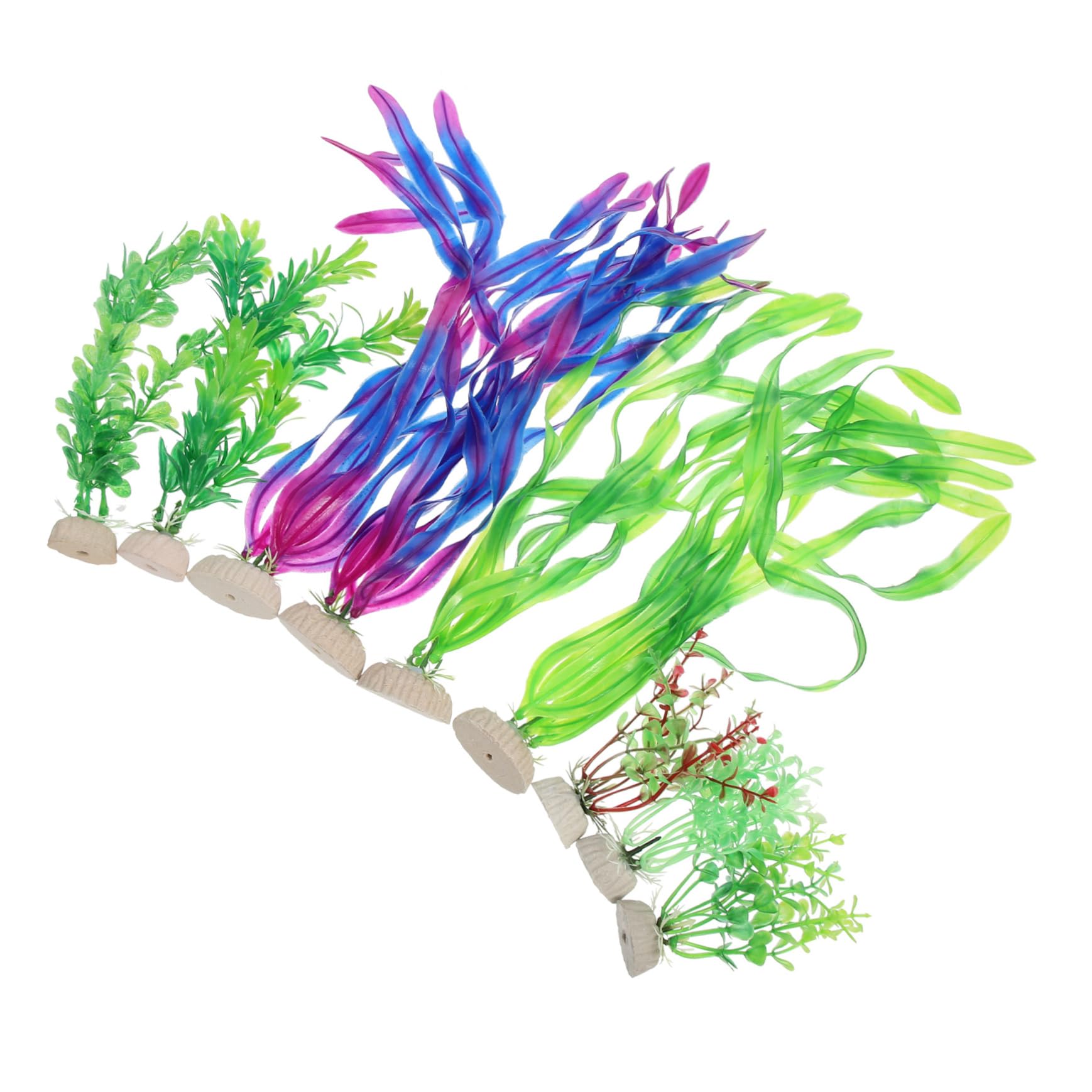 Toddmomy 4ensembles Set De Plantes Aquatiques Artificielles Pour Aquarium Décoration De Poissons Végétation Naturelle Accessoires De Pour Réservoirs Eau