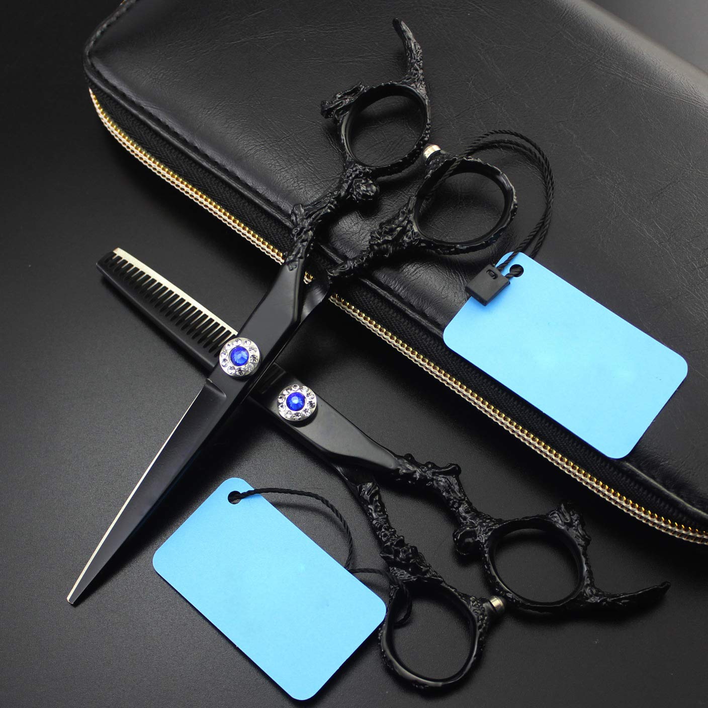Parrucchiere Forbici Set, Acciaio Inossidabile Sharp Diradamento Dei Capelli Cesoie Professionali Del Barbiere Cesoie Kit Per Gli Uomini Donne Pet Salon O Uso