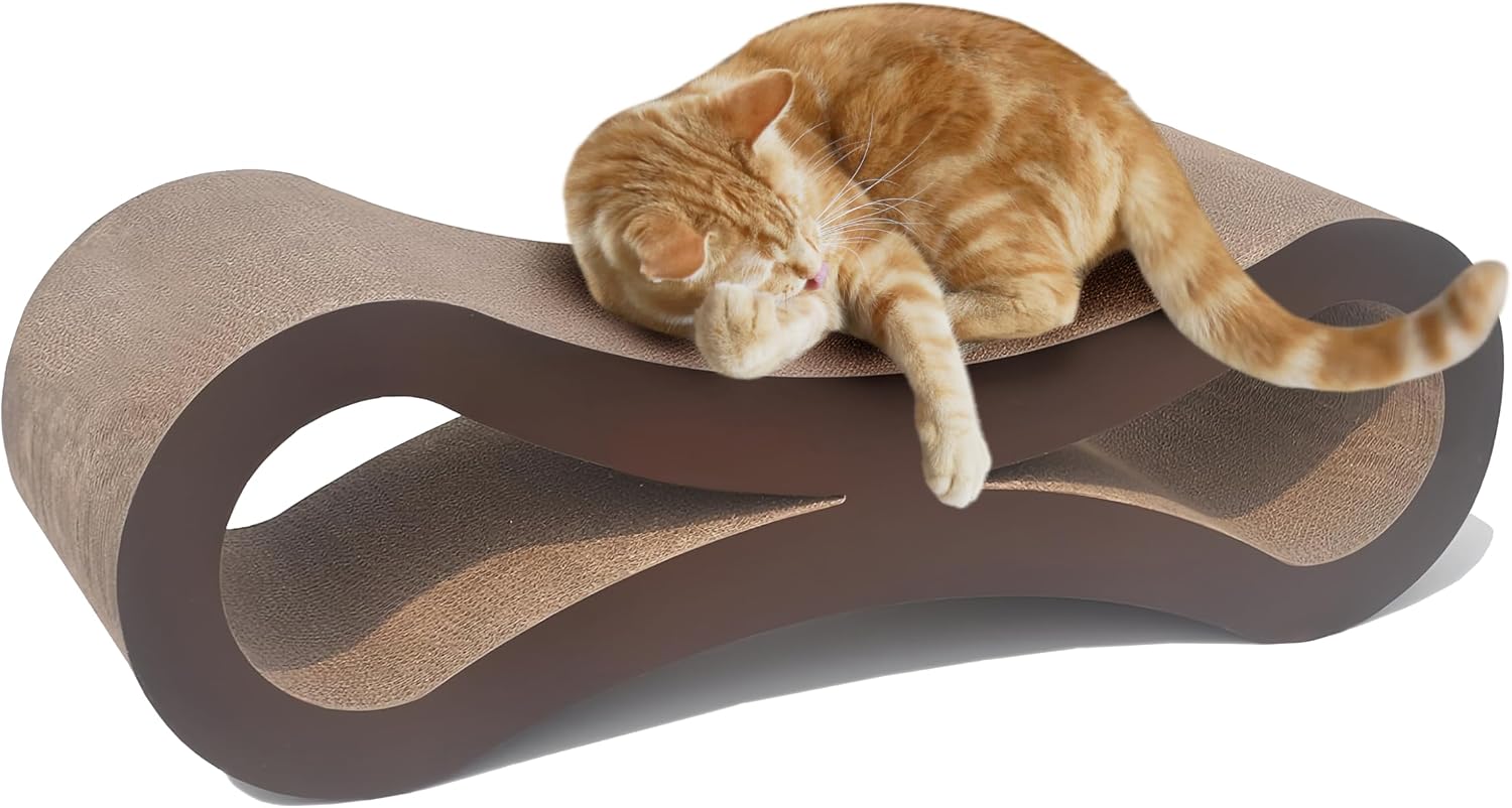 NicerPet Morden Triangle Cat Scratcher Kitten Scratching Lounge Scratch Toy -Big