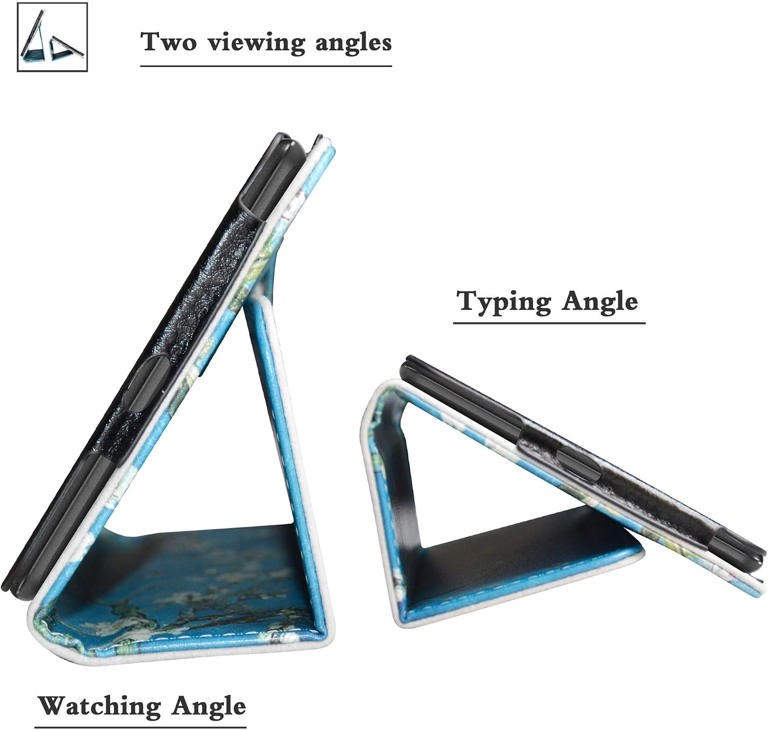 Bige for Vankyo MatrixPad Z1 7 inch Tablet Case,PU Leather Folio 2-Folding Stand Cover for Vankyo MatrixPad Z1 /MatrixPad S7 /Dragon Touch M7 /HAOQIN H7 7-inch Tablet,Almond Blossom