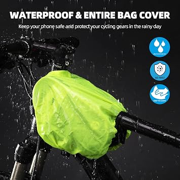 ROCKBROS Bike Front Frame Bag Top Tube Bike Phone Mount Bag Waterproof