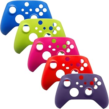 2Pcs Replacement Front Housing Shell for Xbox Series X/S Controller, Front Case Cover Compatible with Xbox Series X/S Controller, Custom Front Shell for Xbox Series S/X Controller (Red+Blue)