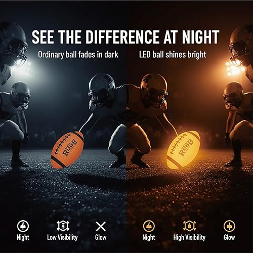 Miniatura 3 de Fútbol iluminado  Fútbol urbano que brilla en la oscuridad  NO 6  Regalos para adolescentes  Deportes al aire libre para adolescentes  Ideas de